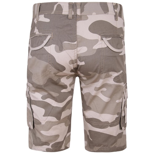 Bigdude Camouflage Cargo Shorts Beige