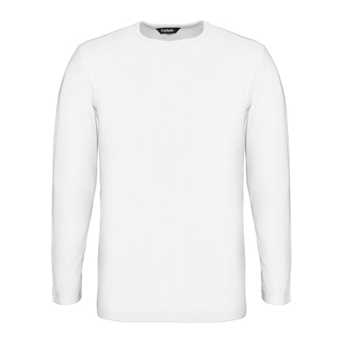 Bigdude Langarm Thermo T-Shirt Weiß