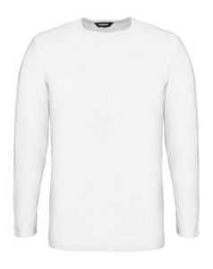 Bigdude Langarm Thermo T-Shirt Weiß