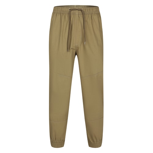 Bigdude Chinos mit elastischem Bund und Bündchen, Khaki