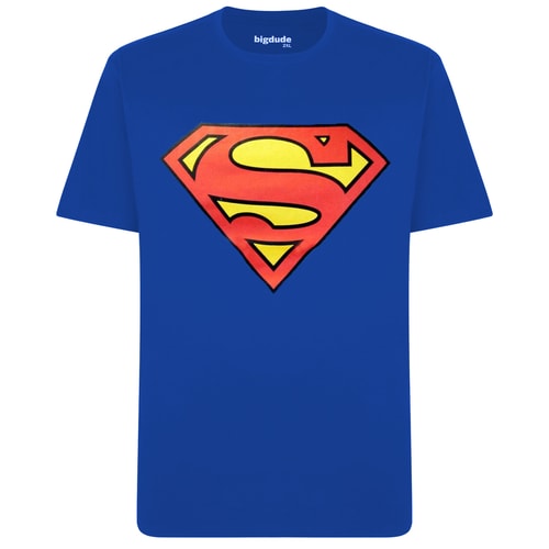 Bigdude Offiziell lizenziertes Superman-T-Shirt, Königsblau