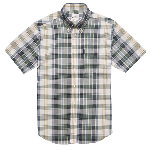 Ben Sherman Kurzarmhemd mit unregelmäßigem Karomuster, Rich Fern