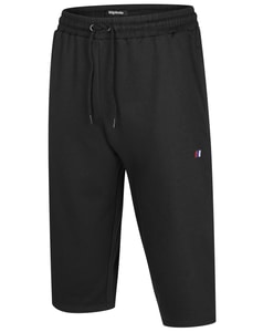 Bigdude 3/4-Jogginghose mit Logo, Schwarz
