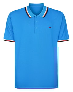 Bigdude Dreifach-Polohemd Blau