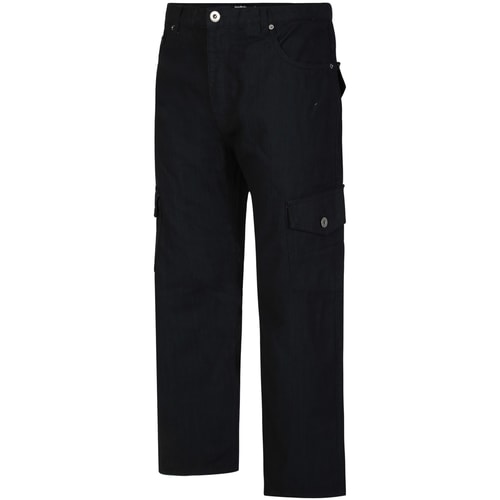 Bigdude Regular Fit Cargo-Jeans Schwarz