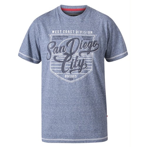 D555 Epson San Diego Print T-Shirt Blau