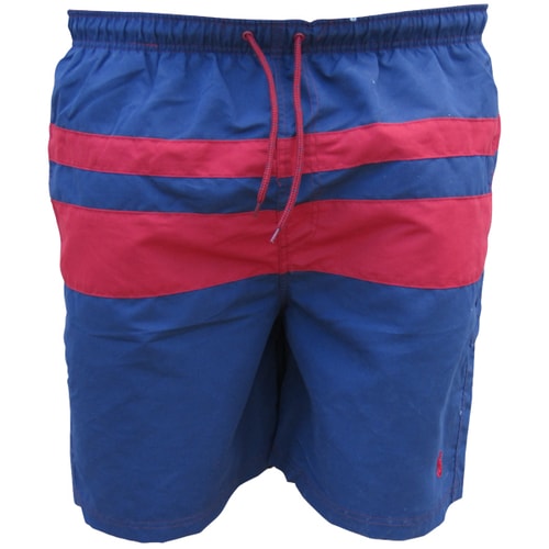 Espionage Cut & Sew Swim Shorts Navy/Red