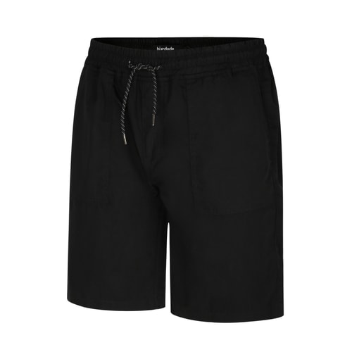 Bigdude Shorts mit elastischer Taille Schwarz