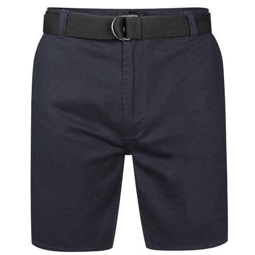 Bigdude Stretch Chino mit Gürtel, Marineblau