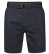 Stretch Chino mit Gürtel, Marineblau