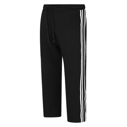 Bigdude Jogginghose mit Kontraststreifen, Schwarz