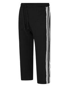 Bigdude Jogginghose mit Kontraststreifen, Schwarz