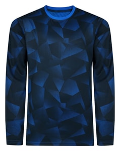 Bigdude Leichtes Sport-Langarmshirt, Marineblau