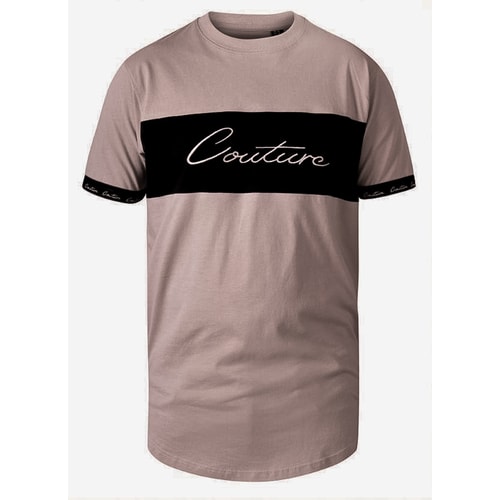 D555 Couture Cut & Sew T-Shirt Beige