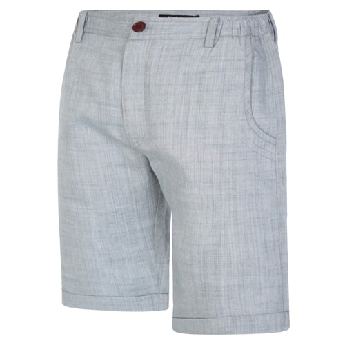 Bigdude Leinen Chino Shorts Hellblau