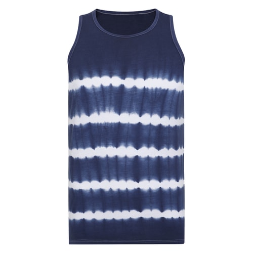 Bigdude Tie Dye Weste Kobaltblau
