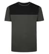 2Tone TShirt Anthrazit/Schwarz Langgröße