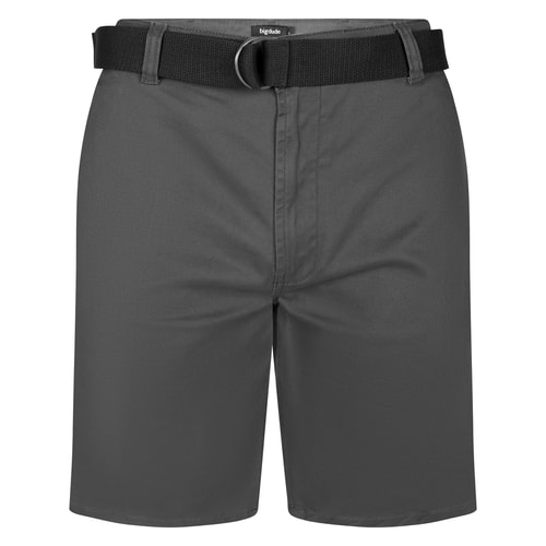 Bigdude Stretch Chino mit Gürtel Anthrazit