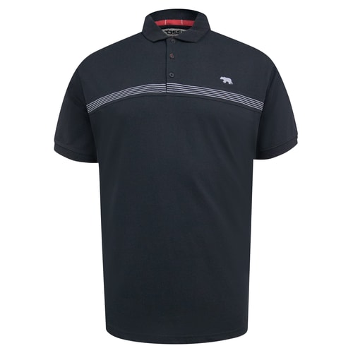 D555 Stafford Kurzarm-Poloshirt Schwarz