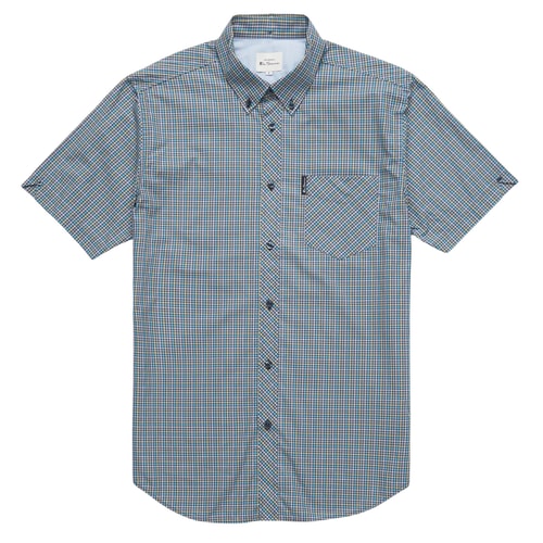 Ben Sherman Mini-Gingham Kurzarmhemd Flieder