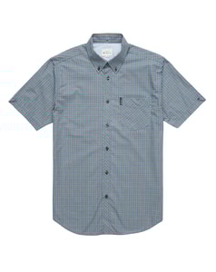 Ben Sherman Mini-Gingham Kurzarmhemd Flieder