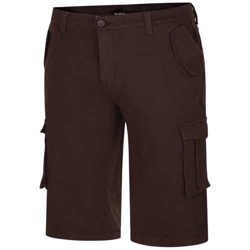 Bigdude Cargo-Shorts in 3/4-Länge aus Stretch-Twill Khaki
