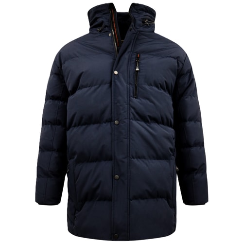 D555 TANNER Steppjacke mit Kapuze, Marineblau