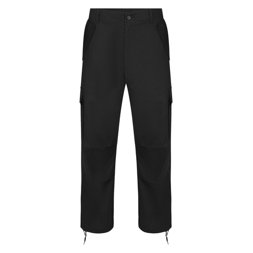 Bigdude Cargohose mit lockerer Passform, Schwarz