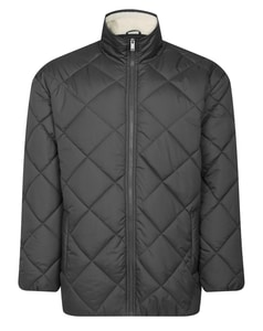 Bigdude Steppjacke mit Reißverschluss, Dunkelgrau