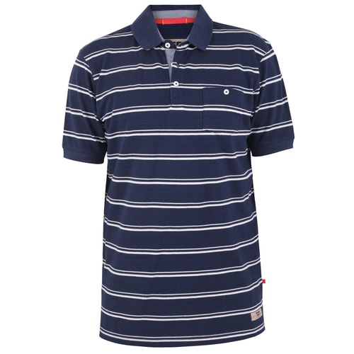 D555 Brookley Piqué Poloshirt Marineblau
