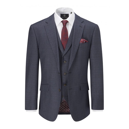 Skopes karierte Anzugjacke McGrath Dunkelblau 