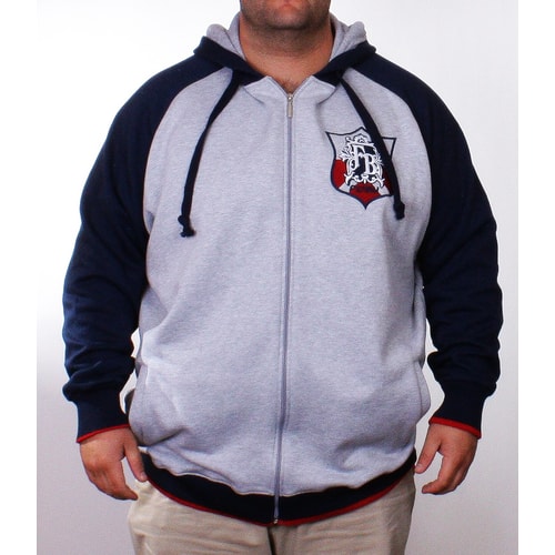 FUBU Zip Contrast Sleeve Hoody