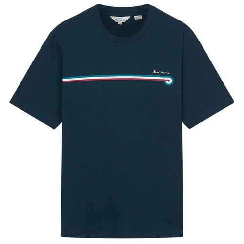 Ben Sherman Core Stripe T-Shirt Dunkelblau