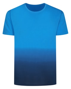 Bigdude Ombre T-Shirt Hellblau/Marineblau