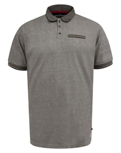 D555 Holyhead Strukturiertes Poloshirt Stein