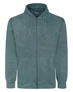 Bigdude Acid Wash Hoodie Dunkelpetrol