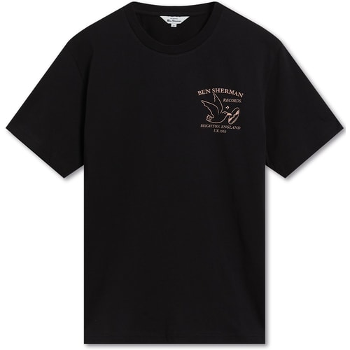 Ben Sherman Brighton Records T-Shirt Schwarz