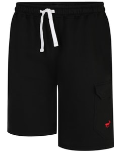 Bigdude Fleece Cargo Shorts Schwarz
