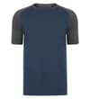 Raglan TShirt Dunkelblau/Grau Tall Fit