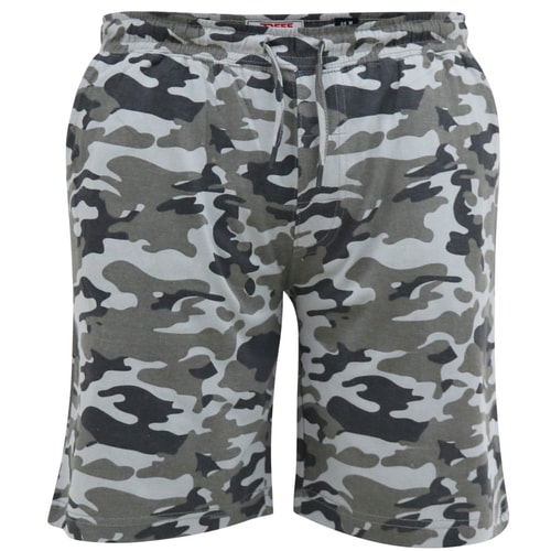 D555 Carlton Jersey-Shorts mit elastischem Bund Camo