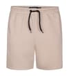 Jersey Shorts mit Reißverschluss Sand