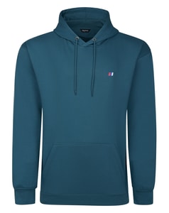 Bigdude Schlichter Hoodie mit Logo, Petrol
