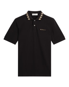 Ben Sherman Collar Interest Polo Schwarz
