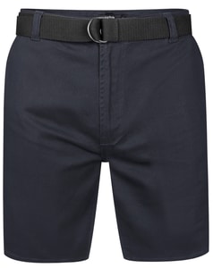 Bigdude Stretch Chino mit Gürtel, Marineblau