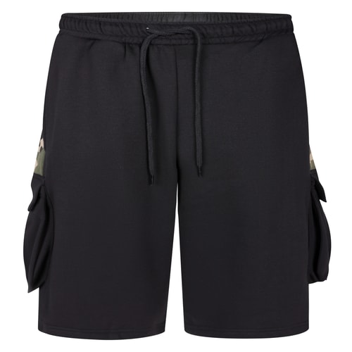 Bigdude Cargo Camo Shorts Schwarz/Khaki Camo