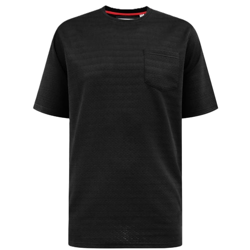 D555 Chattan Jacquard T-Shirt Schwarz