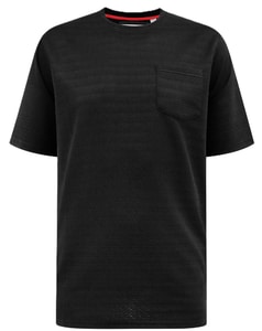 D555 Chattan Jacquard T-Shirt Schwarz