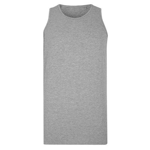 Bigdude einfarbiges Tanktop Grau