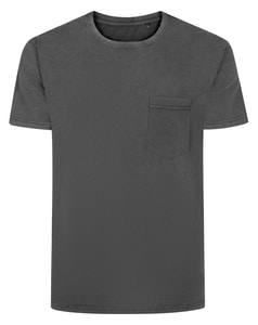 Bigdude Stückgefärbtes T-Shirt Schwarz Größe L