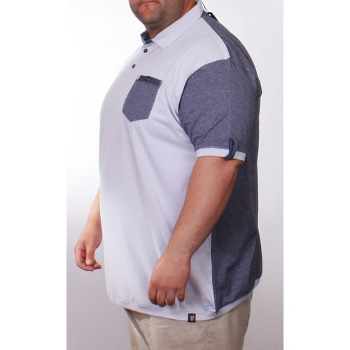 D555 Silver Grey Fashion Polo Shirt